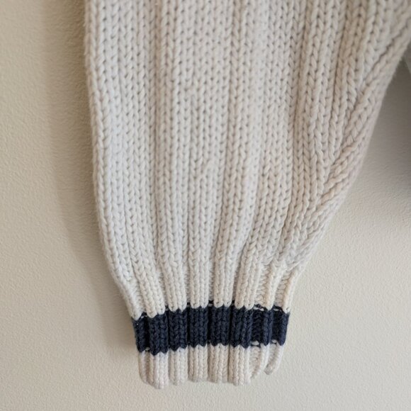⚓ GAP Nautical Knit Sweater – M White, Navy & Red - Picture 8 of 8